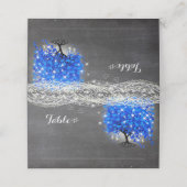 Lapis Cartes de Mariage pour feuilles de coeur ble (Extérieur déplié)