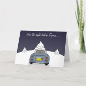 Lapis Gray Figaro Car Figarations Kerst Kaart (Voorkant)