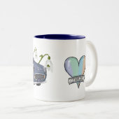 Lapis Grey Figaro coffee mug Tweekleurige Koffiemok (Voorkant rechts)