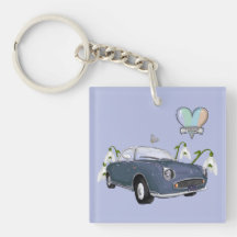 Lapis Grey Figaro key chain