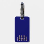 Lapis Lazuli Bagagelabel (Achterkant verticaal)