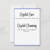 Lapis Lazuli Crystal Signification Carte (Dos)