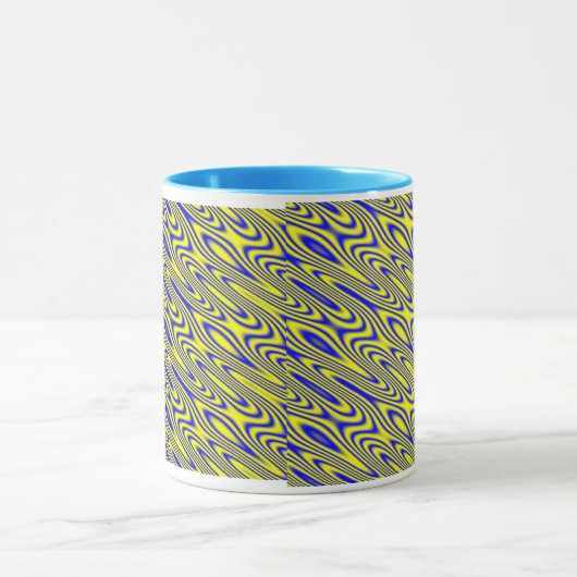 Lapis Lazuli Swirlies Mug Motif Abstrait (Centre)