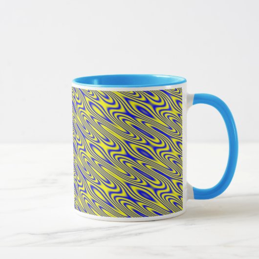 Lapis Lazuli Swirlies Mug Motif Abstrait (Droite)