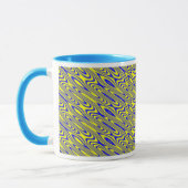 Lapis Lazuli Swirlies Mug Motif Abstrait (Gauche)