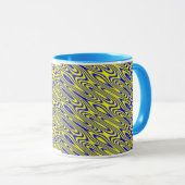 Lapis Lazuli Swirlies Mug Motif Abstrait (Devant droit)