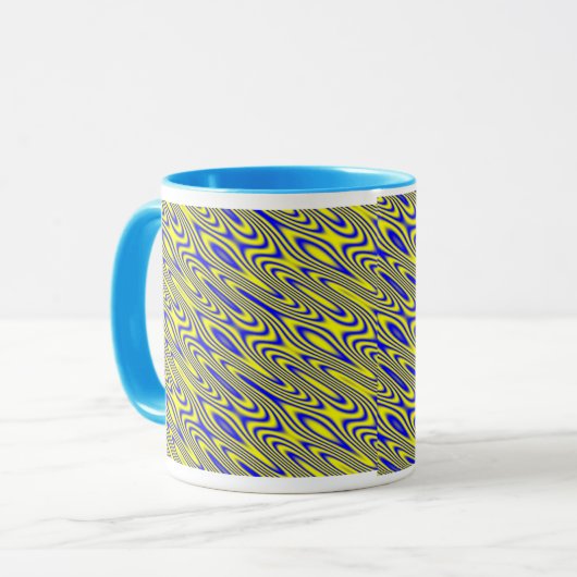 Lapis Lazuli Swirlies Mug Motif Abstrait (Devant gauche)