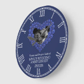 Lapis Lazuli's hart diep blauwe trouwdag Grote Klok (Hoek)