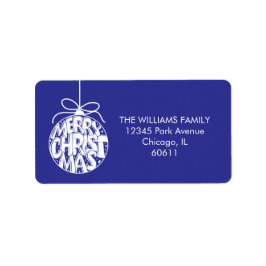 Lapis Merry Kerstmis Ornament Holiday Adres Etiket