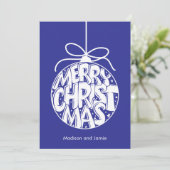 Lapis Merry kerstOrnament Kaart (Staand voorkant)