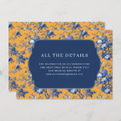 Lapis Rose Wedding Informatiekaartje (Voorkant / Achterkant)