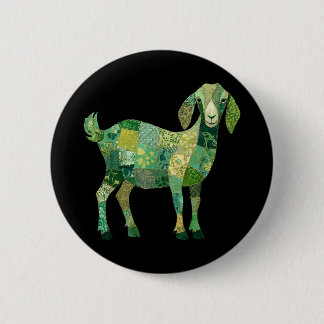 Lapjes Nubische melkgeit Ronde Button 5,7 Cm