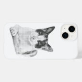 Lapjeskat Halftone Case-Mate iPhone Case (Achterkant (horizontaal))