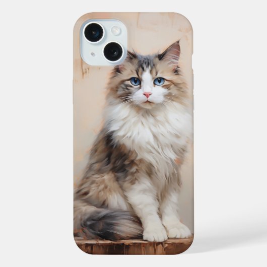 Lapjeskat iPhone Hoesje (Achterkant)