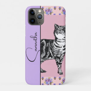 Lapjeskat Katten Felien Roze Lavendel Meisjesnaam iPhone 11 Pro Hoesje