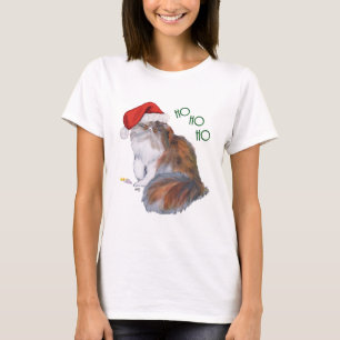 Lapjeskat Perzische kat met Kerst T-shirt