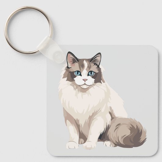 Lapjeskat Sleutelhanger (Voorkant)