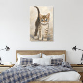 Lapjeskatje Canvas Afdruk (Insitu (Slaapkamer))
