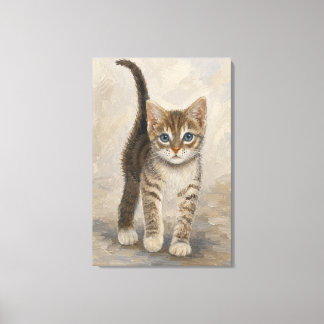 Lapjeskatje Canvas Afdruk