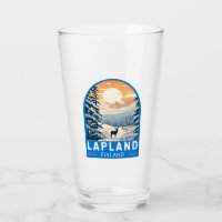 Lapland Finland Travel Art Vintage