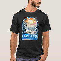 Lapland Finland Travel Art Vintage