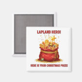 Lapland Hero Christmas Prize Reward Motivation Mag Magneet (Voorkant / Achterkant)