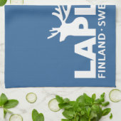 LAPLAND serviettes de cuisine personnalisées (Plié)