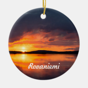 Lapland Sunset Keramisch Ornament
