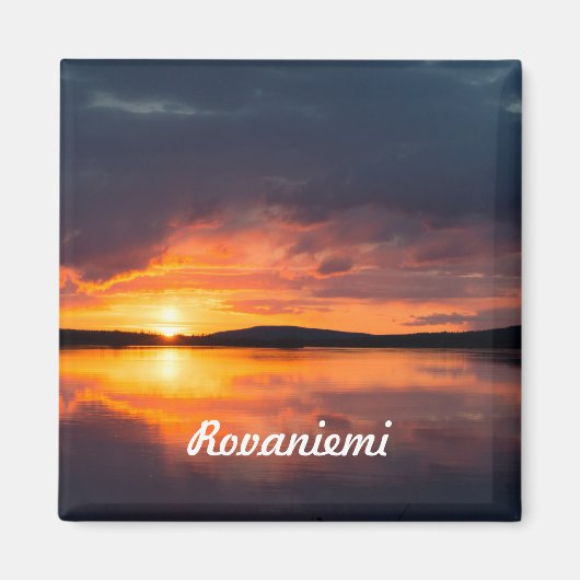 Lapland Sunset Magneet (Voorkant)