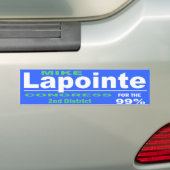 Lapointe for Congress 2014 Campaign Bumpersticker (Op auto)