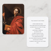 L'apôtre Saint Jacques la grande carte de prière (Devant / Derrière)