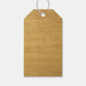 L'apparence des étiquettes cadeaux en bois (Devant)