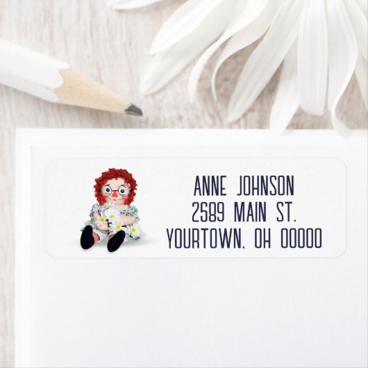 lappenpop op wit etiket (Insitu)