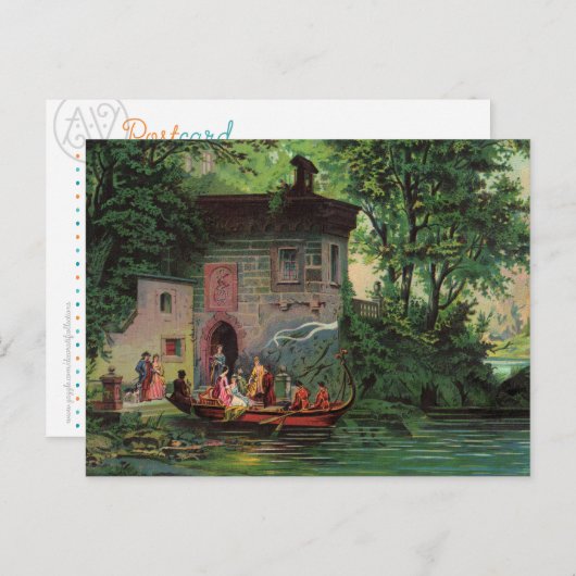 L'après-midi au Lac de Côme Carte Postale (Devant / Derrière)