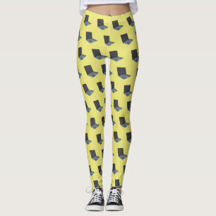 Laptop cartoon illustratie leggings