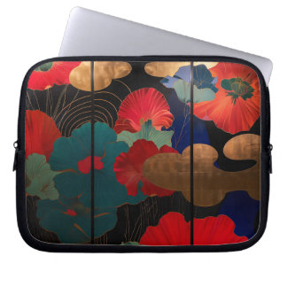 laptop case Japanese style flower