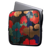 laptop case Japanese style flower (Voorkant Links)