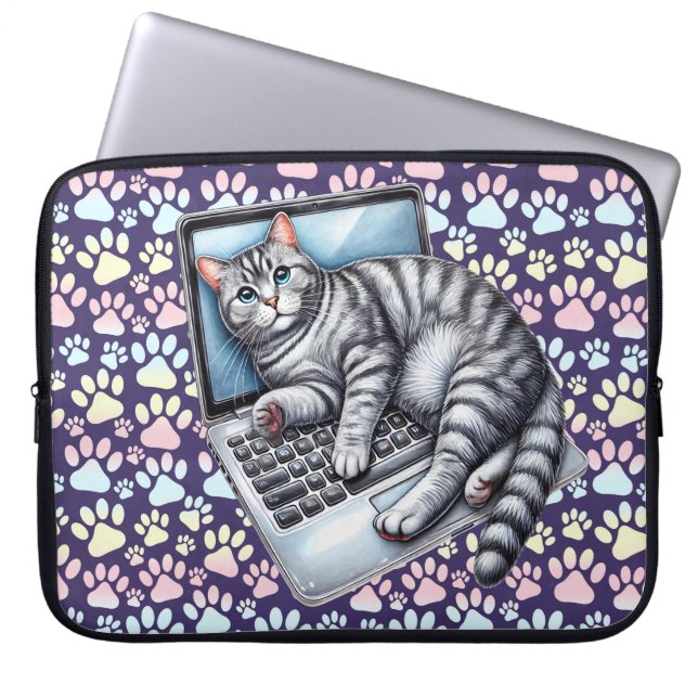 Laptop Cat Sleeve (Voorkant)