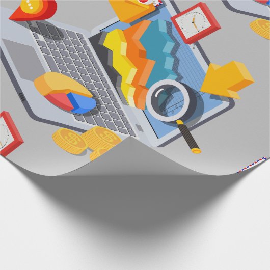 Laptop Computing Cadeaupapier (Hoek)