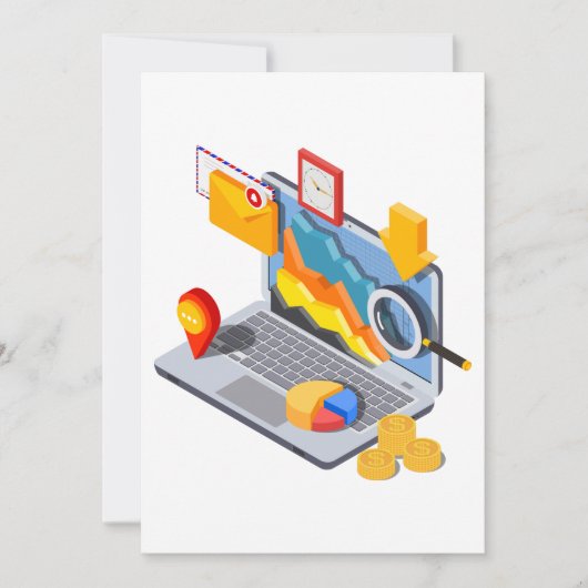 Laptop Computing Kaart (Voorkant)