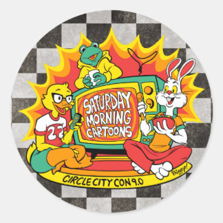 Laptop decoration ronde sticker