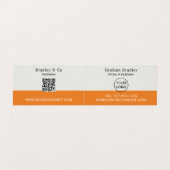 Laptop Display, uitgever, schrijverboekhandtekenin Visitekaartjes (Binnenkant ongevouwen)