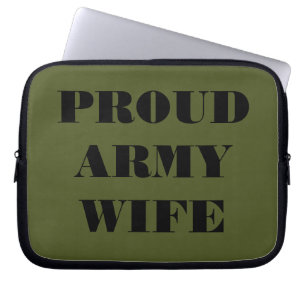 Laptop hoes Legervrouw