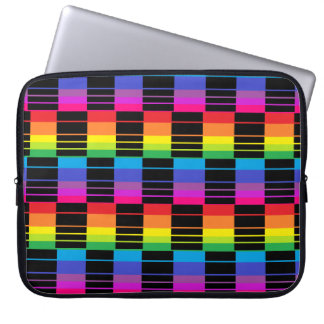 Laptop Hoesje met regenboogbeschermpatroon Sleeve
