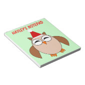  laptop met kerstboomkaars notitieblok (Schuin)