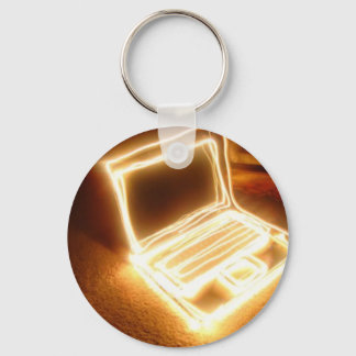 Laptop omhoog sleutelhanger