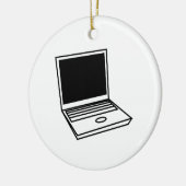 Laptop PC Keramisch Ornament (Links)
