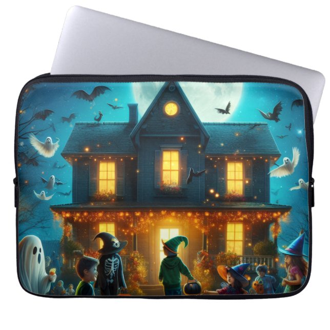 Laptop sleeve Halloween (Voorkant)