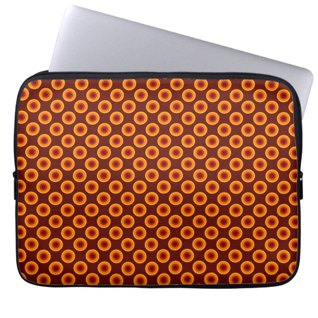 Laptop Sleeves "Dots" Seventies Var01 Retro (Voorkant)