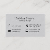 Laptop | Textuurlijnen Visitekaartje (Achterkant)